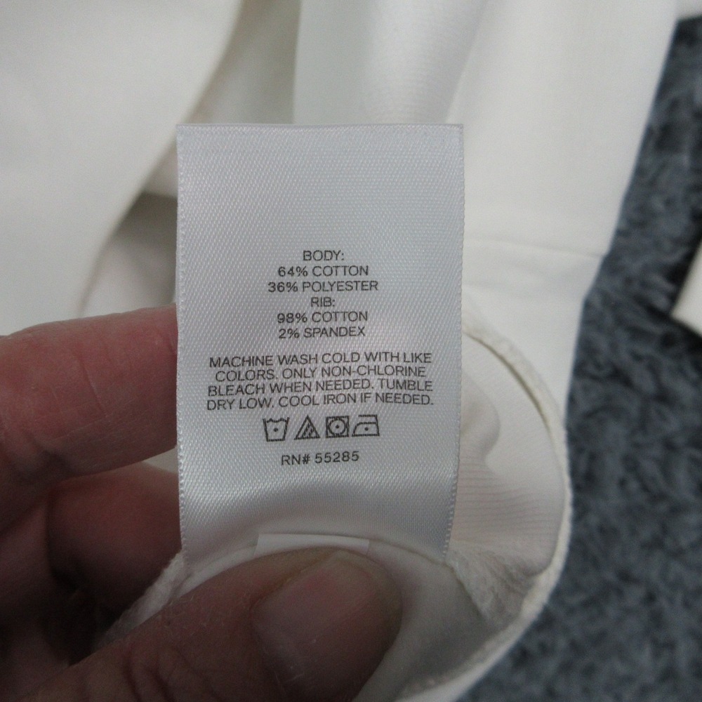 Express Mens XL Off White Solid Pullover Hoodie Sweatshirt NWT - Picture 11 of 13
